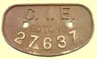 click for 2K .jpg image of CIE wagon plate