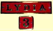 click for 5K image of Lydia name and no. in .jpg format