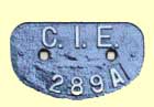 click for 3K .jpg image of CIE wagon plate