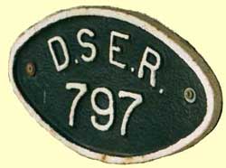 click for 7K .jpg image of DSER wagon plate