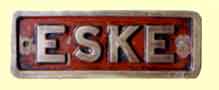 click for 2K .jpg image of Eske nameplate