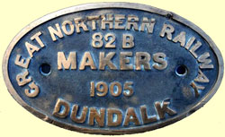 click for 16K .jpg image of a GNR tender plate