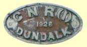 click for 3K .jpg image of GNRI makers' plate