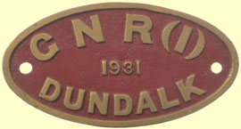 click for 11K .jpg image of GNR makers' plate