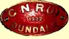 click for 10K .jpg image of GNR makers' plate