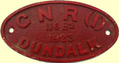 click for 9K .jpg image of GNRI tender plate