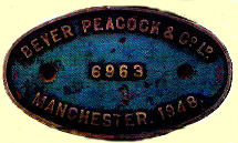 click for 12K .jpg image of GNR makers' plate