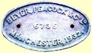 click for 5K .jpg image of GNR makers' plate