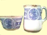 click for 3K .jpg image of GNRI cream/sugar bowl