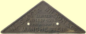 click for 7K .jpg image of GNR makers plate