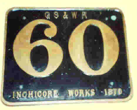 click for 12K .jpg image of GSWR number plate