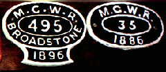 click for 7K .jpg image of MGWR makers plate