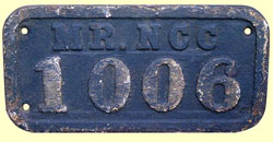 click for 12K .jpg image of NCC wagon plate