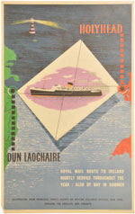 click for 10K .jpg image of Holyhead crossing poster