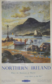 click for 15K .jpg image of BR NI - Mourne poster