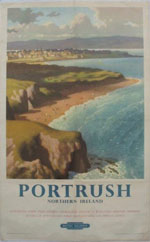 click for 9K .jpg image of Portrush poste