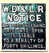 click for 9K .jpg image of WDLR gate notice